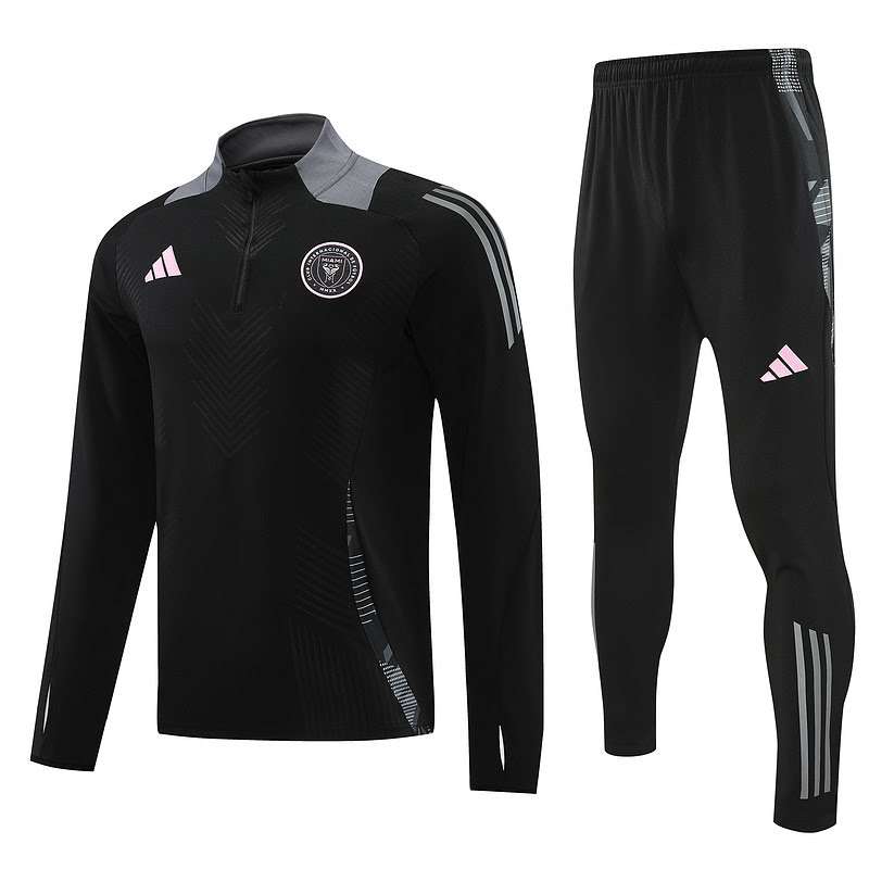 2425 MIAMI half zipper black training suit S-XXL — foto 1