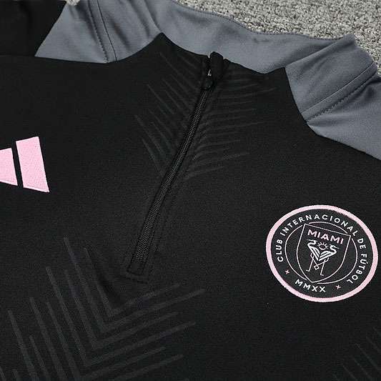 2425 MIAMI half zipper black training suit S-XXL — foto 3