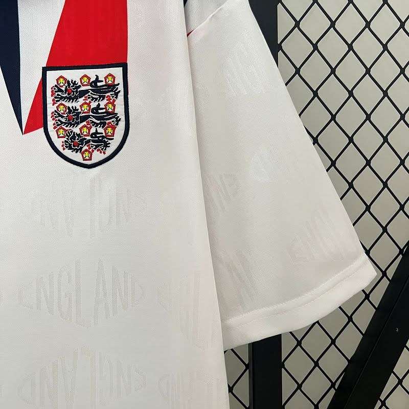 1992 Retro England home S-XXL — foto 3