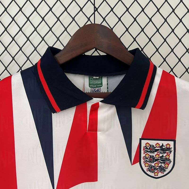 1992 Retro England home S-XXL — foto 4