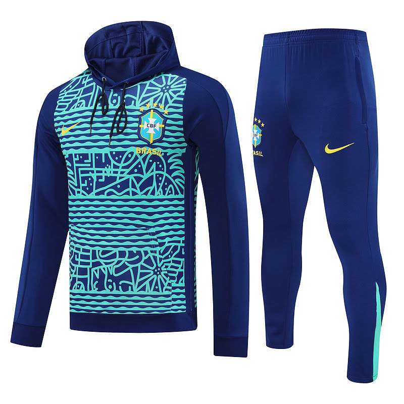 2526 Brazil sapphire Hooded sweatshirt suit S-2XL — foto 1