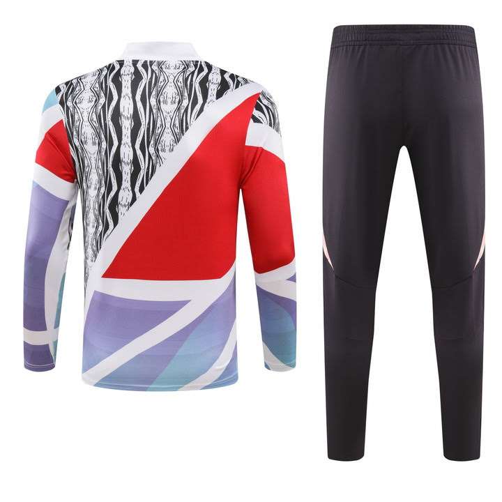 2425 Arsenal half zipper Red and blue print kit S-XXL — foto 2