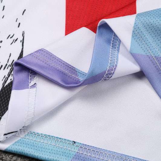 2425 Arsenal half zipper Red and blue print kit S-XXL — foto 4