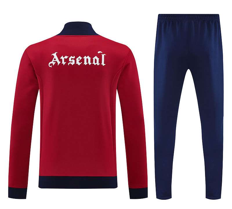2526 long zipper Arsenal red with sapphire S-XXL — foto 3
