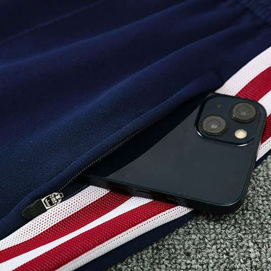 2526 long zipper Arsenal red with sapphire S-XXL — foto 4