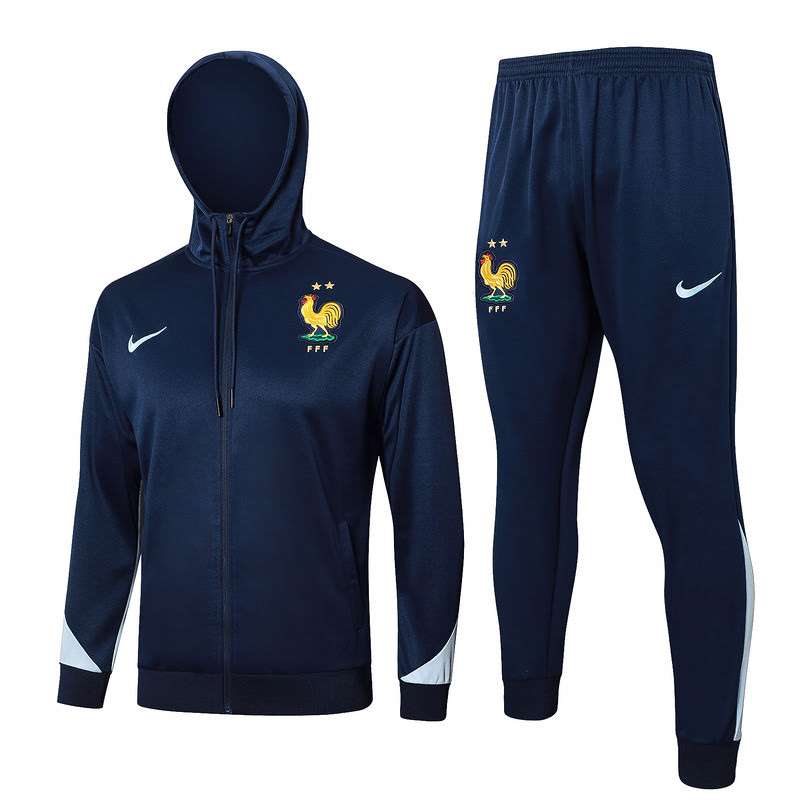 F590 2425 France long zipper blue with cap kit S-XXL — foto 1