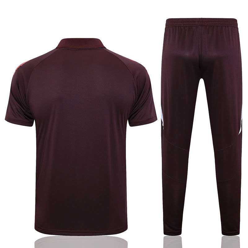 C1119# 2425 Polo Bayern Red Brown kit S-XXL — foto 2