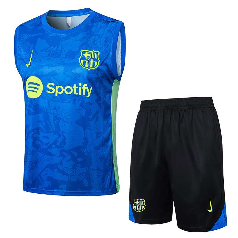 D1240 2425 Barcelona Colorful Blue vest training suit S-XXL — foto 1