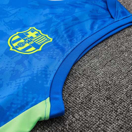 D1240 2425 Barcelona Colorful Blue vest training suit S-XXL — foto 5