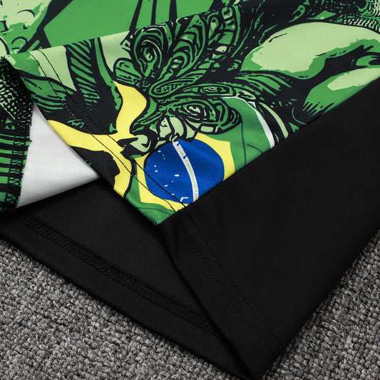 B981 2425 player half zipper Brazil green S-2XL — foto 4