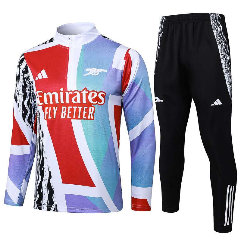 B985 2425 half zipper Arsenal Red and blue S-XXL — foto 1