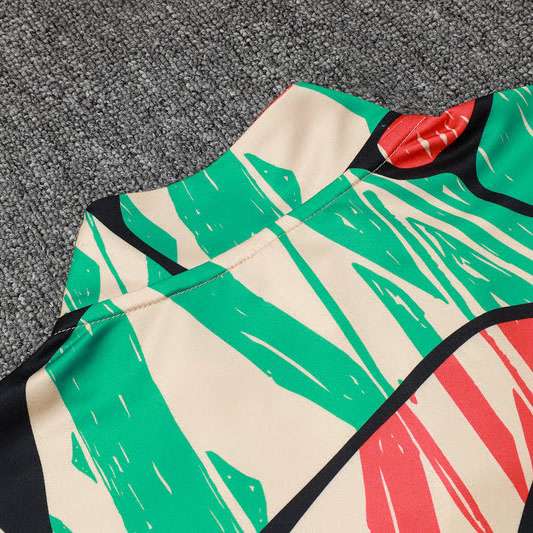 B989 2425 half zipper Arsenal red with green S-XXL — foto 4