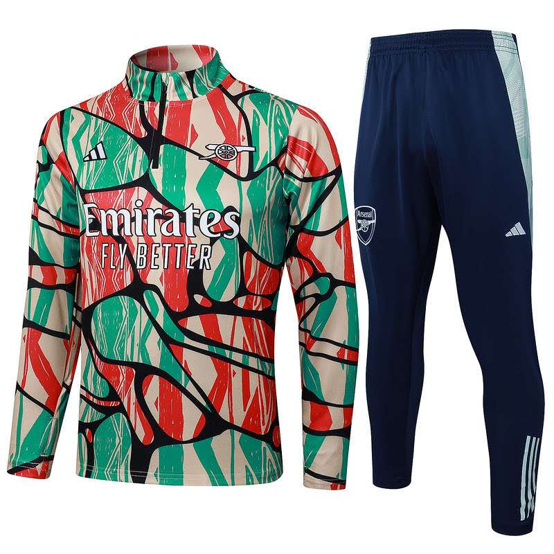B989 2425 half zipper Arsenal red with green S-XXL — foto 1