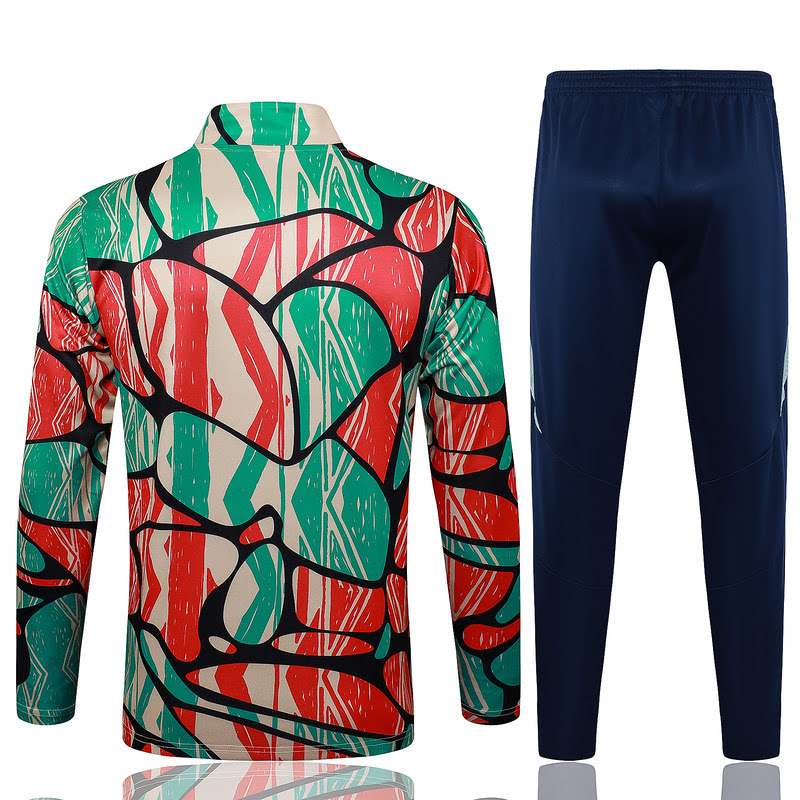 B989 2425 half zipper Arsenal red with green S-XXL — foto 2