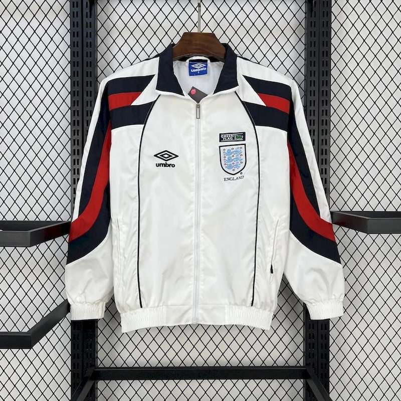 Retro 1998-99 England white windbreaker S-2XL — foto 1