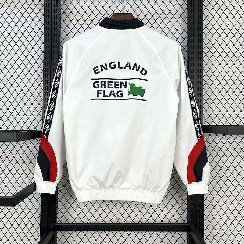 Retro 1998-99 England white windbreaker S-2XL — foto 2