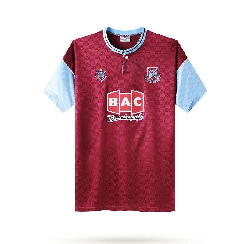 Retro 1989-90 West Ham United Home S-2XL — foto 1