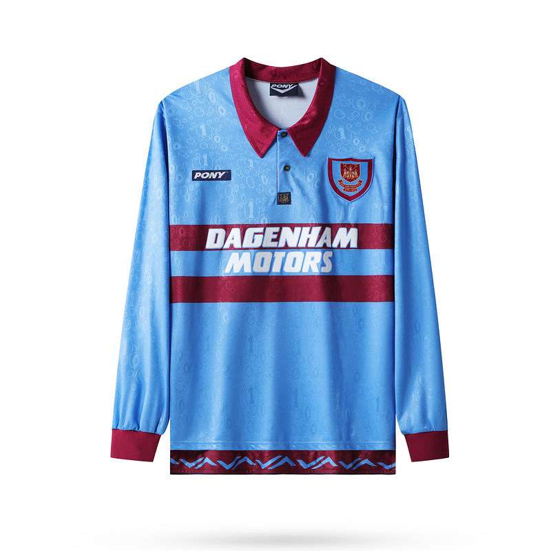 Retro 1995-97 West Ham United Away long sleeve S-2XL — foto 1