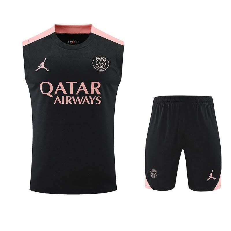 2526 PSG training suit balck vest S-XXL — foto 2