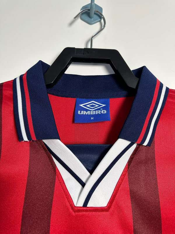1998 Retro England away Red S-XXL — foto 3