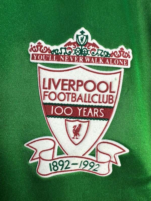 Retro 1992-93 Liverpool Away Green S-2XL — foto 3