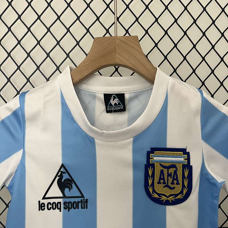 Retro 1986 Argentina home kid kit 16-28 — foto 3