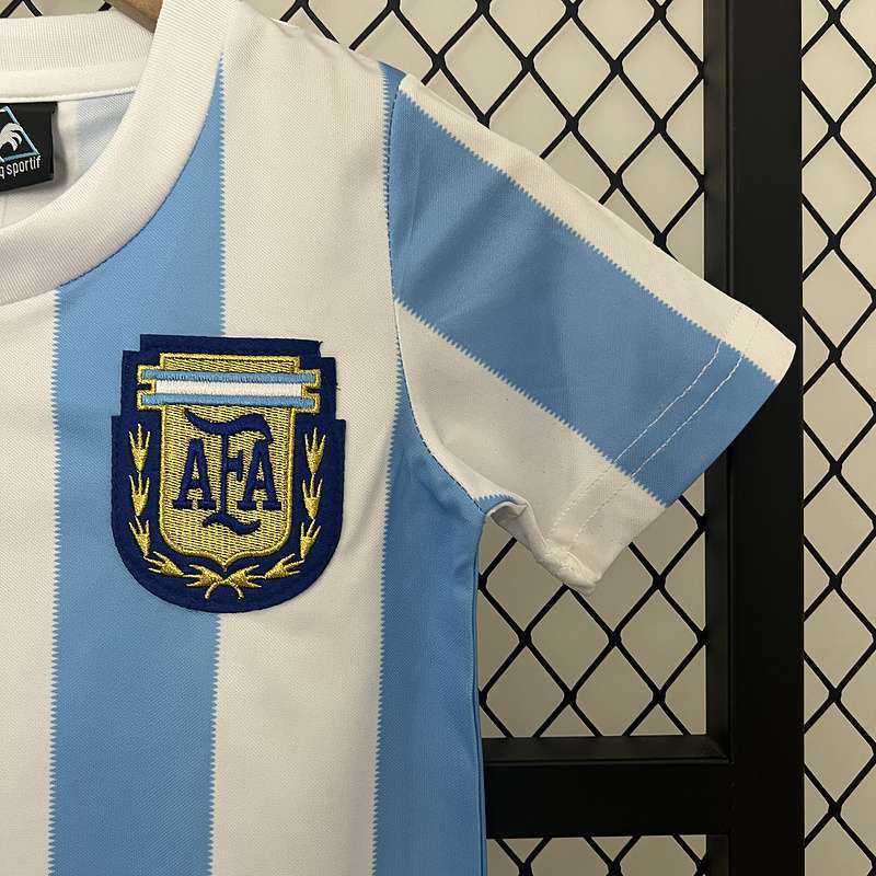 Retro 1986 Argentina home kid kit 16-28 — foto 4