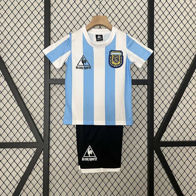 Retro 1986 Argentina home kid kit 16-28 — foto 1