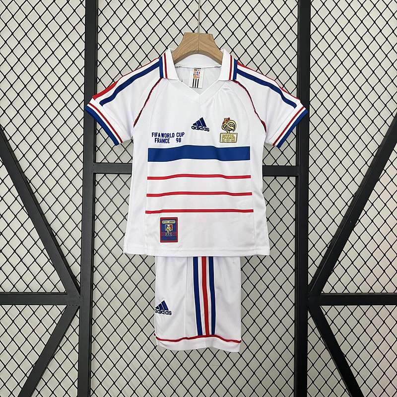 Retro Kids-1998 frança Away SIZE 16-28 — foto 1