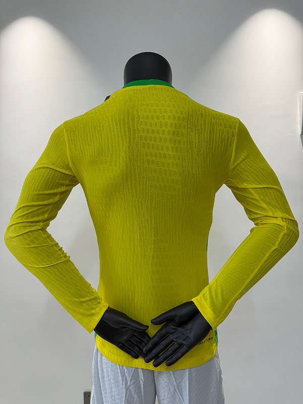 2526 Brazil Home Player Long Sleeves S-2XL — foto 2