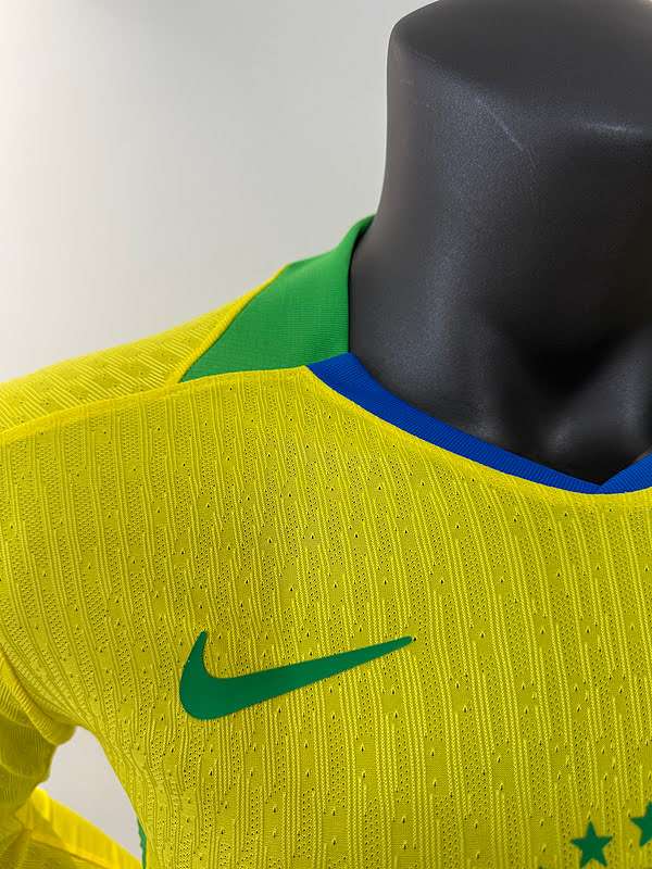 2526 Brazil Home Player Long Sleeves S-2XL — foto 4