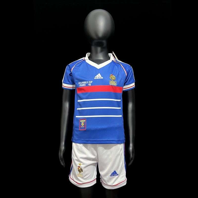 Retro 1998 France home kids 16-28 — foto 1