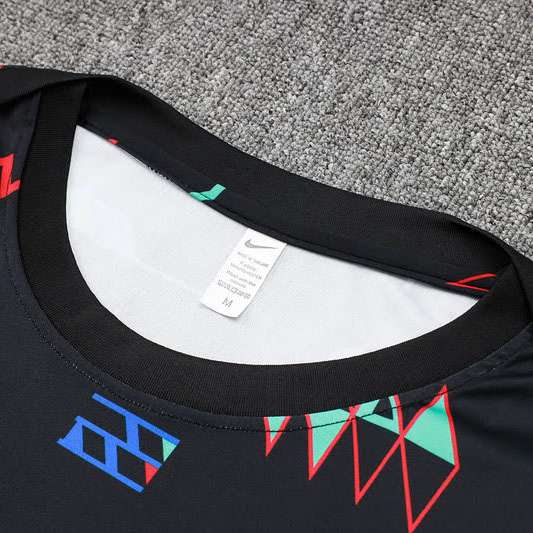 D1085# 2425 Short sleeve Portugal black inkjet S-XXL — foto 4