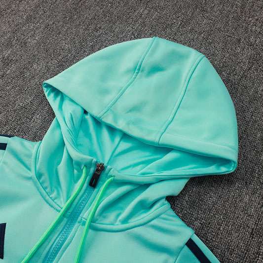 F614 2425 Arsenal half zipper light green with cap kit S-XXL — foto 3