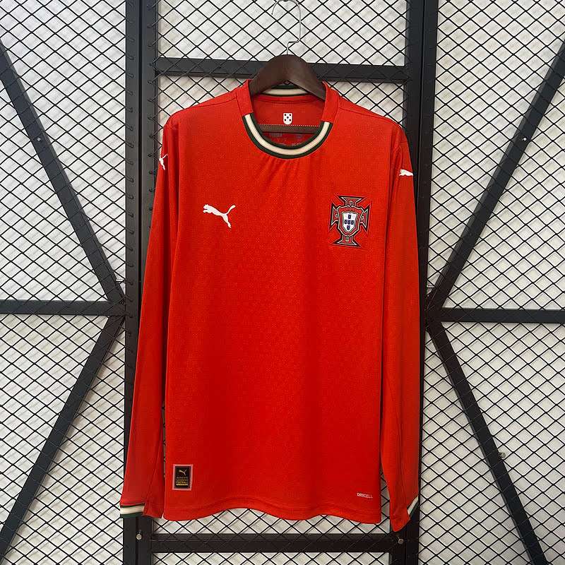 Portugal 2025/26 Home Jersey Long Sleeve S-XXL — foto 1