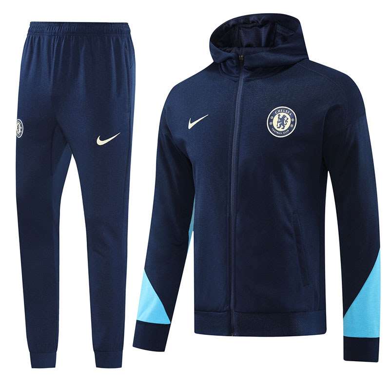 2425 long zipper Chelsea blue kit with cap S-XXL — foto 1