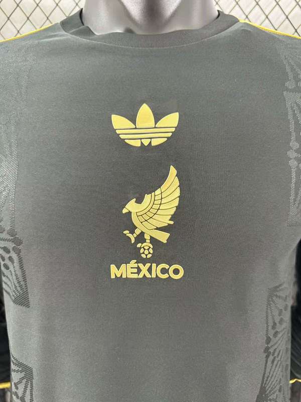 2526 Mexico Gold Black Special Long Sleeves 125th S-2XL — foto 3