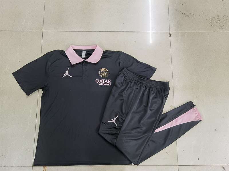 C1141 2425 Polo PSG black kit S-XXL — foto 5