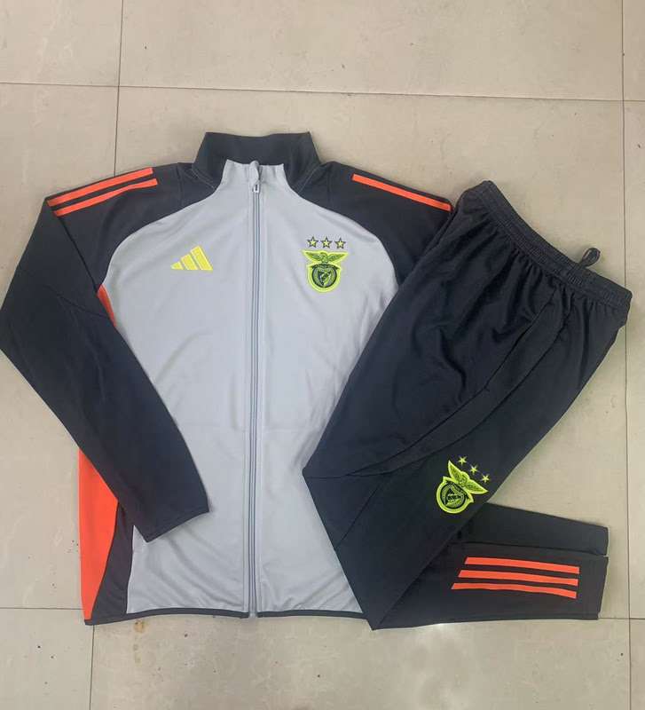 A869 2425 benfica grey training suit long zipper Size S-XXL — foto 3