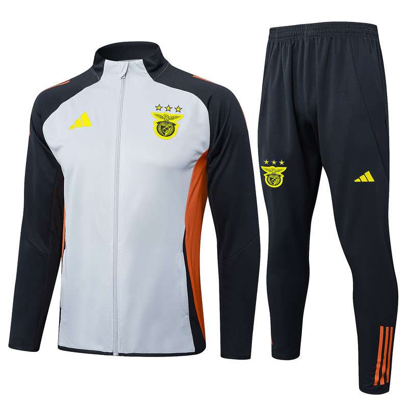 A869 2425 benfica grey training suit long zipper Size S-XXL — foto 1
