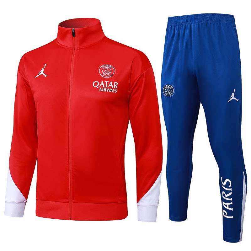 A874 2425 PSG diamond red training suit long zipper Size S-XXL — foto 1