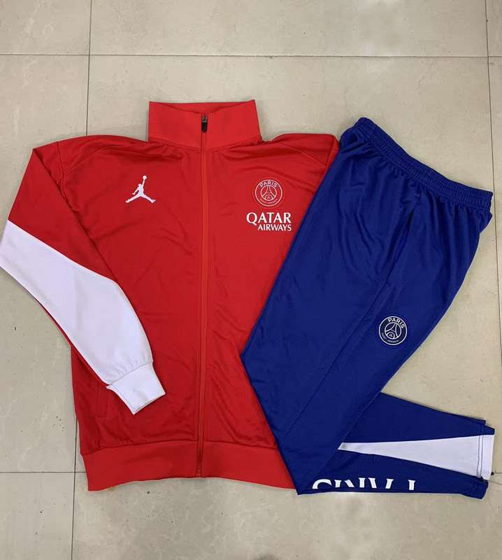 A874 2425 PSG diamond red training suit long zipper Size S-XXL — foto 4