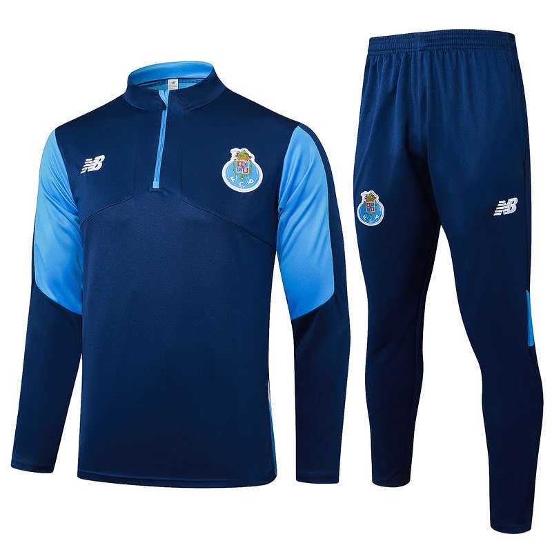 B1000 Porto blue training kit half zipper S-XXL — foto 1