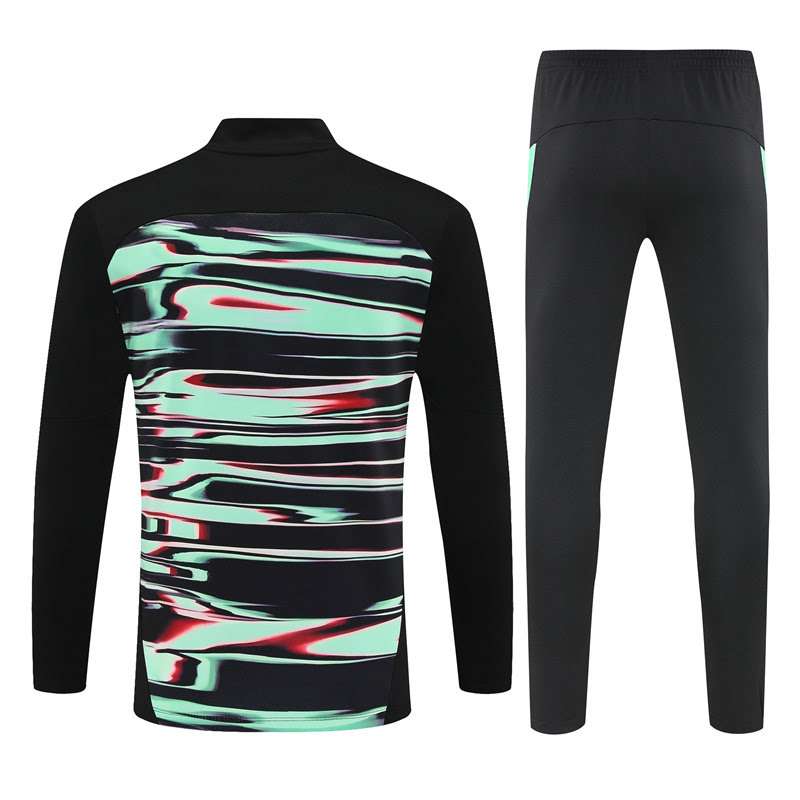 2526 Portugal green black half zipper kit S-XXL — foto 2
