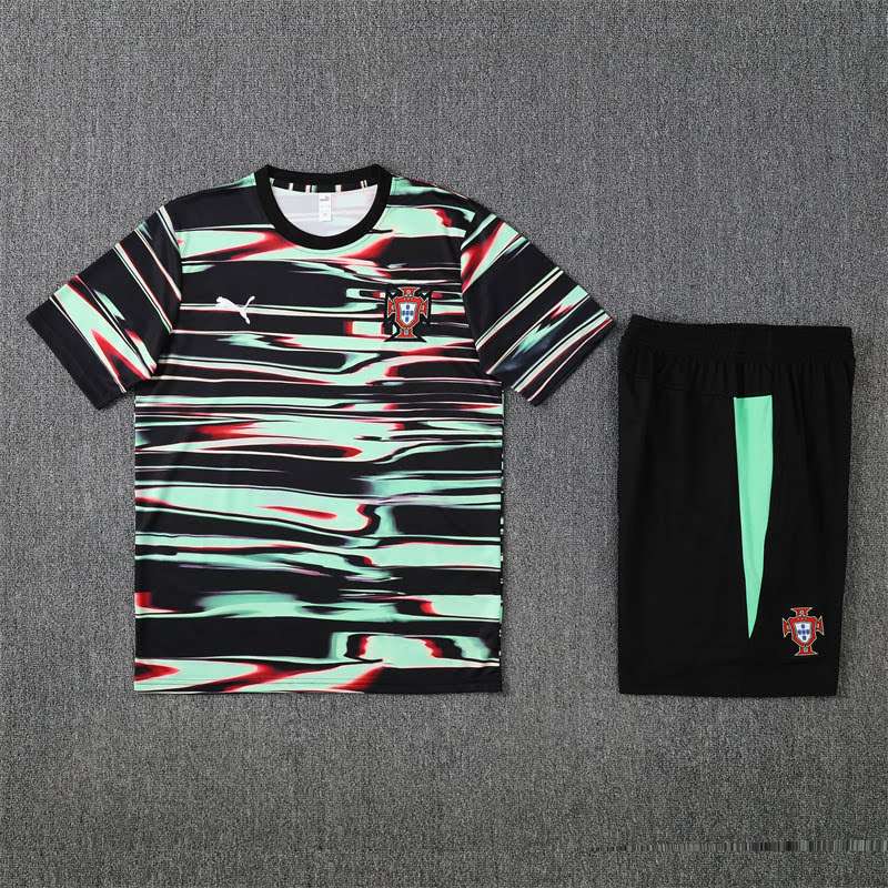2425 Portugal green black short kit S-XXL — foto 3