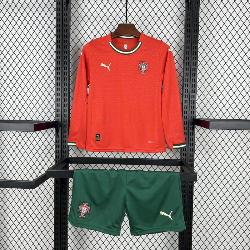25/26 kids Portugal home long sleeve size 16-28 — foto 1