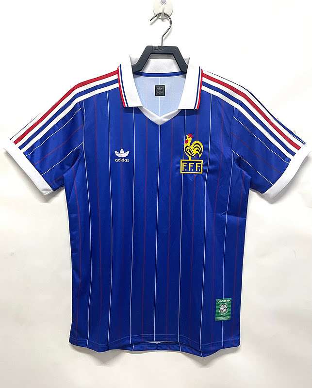 Retro 1982 France Home S-4XL — foto 1
