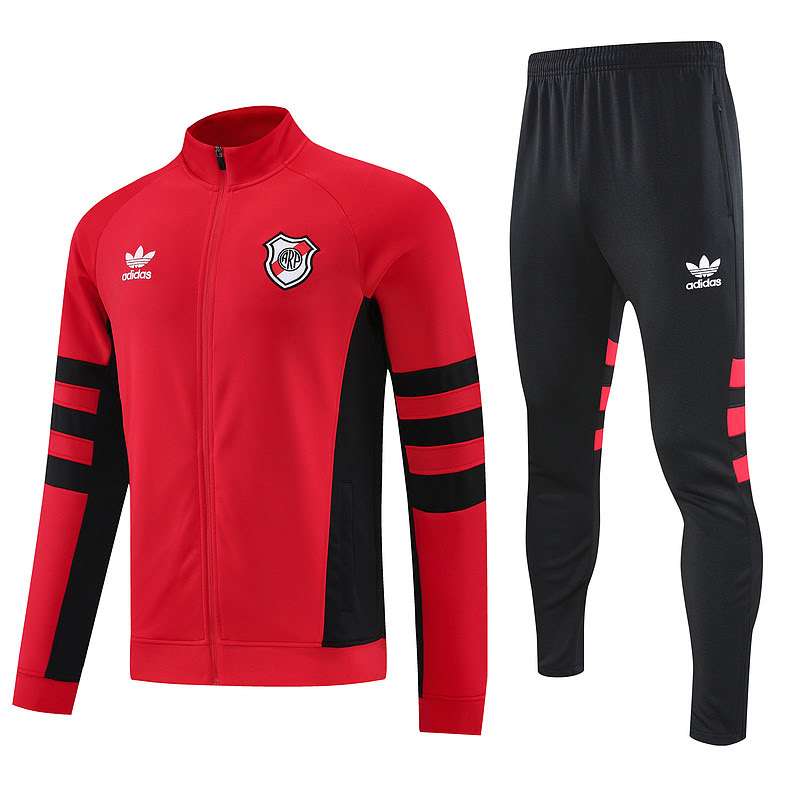 2526 River plate long zipper red training kit S-XXL — foto 1