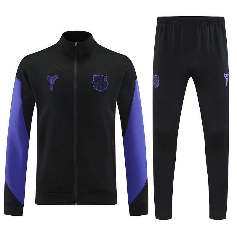 2526 barcelona long zipper purple black kit S-XXL — foto 2