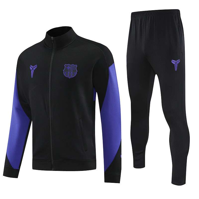 2526 barcelona long zipper purple black kit S-XXL — foto 1